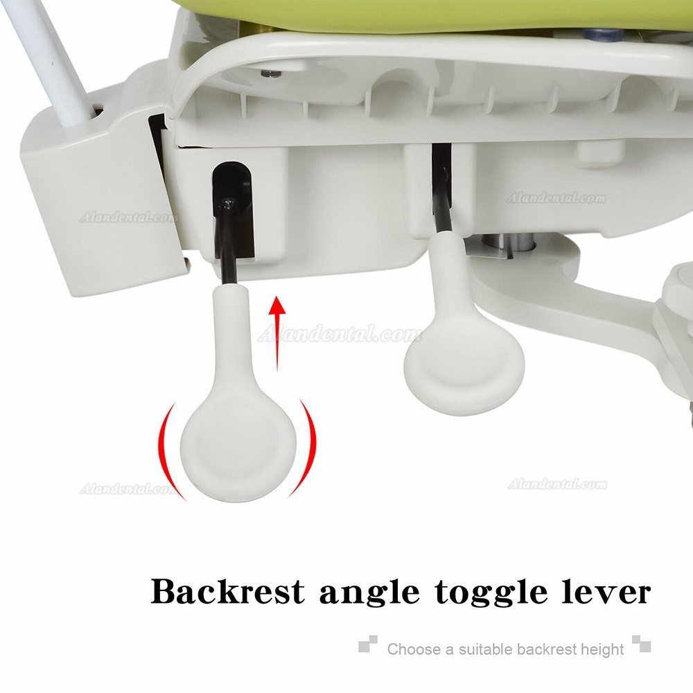 QIYUAN QY-MDS-E3 Dental Microscope Operator Stool Ergonomic Dentist Stool PU Leather Dynamic Seat